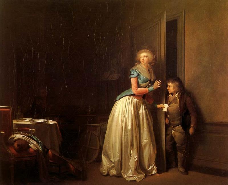 Louis-Leopold Boilly La Visite reque oil painting image